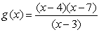 <strong>Which of the following formulas has a graph with vertical asymptotes at x = 1 and x = 4, a horizontal asymptote at y = 1, and touches the x-axis at x = 2?</strong> A) B) C) D)