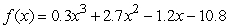 Use a graphing calculator to find all the real zeros of . List them in ascending order, separated by commas.