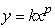 The formula for the power function whose values are in the following table is , where k = _____ and p = _____.