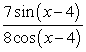 Write    in terms of the tangent function.