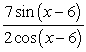 Write    in terms of the tangent function.