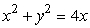 <strong>Convert the polar equation to a Cartesian equation.</strong> A) B) C) D)