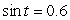 Use the inverse sine function to estimate the solution to the equation for . Round to 2 decimal places.