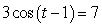Find all solutions (if possible) with t in radians: . Give answers correct to 3 decimal places.