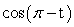 Let P be a point on the unit circle with coordinates corresponding to an angle of t radians. Write in terms of x and y.