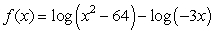 Find the domain of the function .