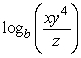 The notation means that the log base is unspecified. Given that , , and , use properties of logs to find .