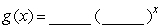 The following figure shows two functions, one linear and the other exponential. The formula for the linear one is , and the formula for the exponential one is . Round the first two answers to 2 decimal places and the last two answers to 3 decimal places.