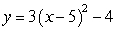 <strong>Which of the following parabolas have a vertex of ?</strong> A) B) C) D) E)