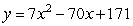 <strong>Which of the following parabolas have a vertex of ?</strong> A) B) C) D) E)