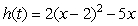 Is the function quadratic? If so, write the function in the form .