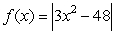 Use the definition of absolute value to write a piecewise formula for .