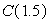 The following table shows the cost of a taxi ride, in dollars, as a function of miles traveled. Estimate .