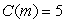 The following table shows the cost of a taxi ride, in dollars, as a function of miles traveled. If , estimate m to 1 decimal place.