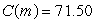The following table shows the cost of a cell phone bill, in dollars, as a function of the number of texts. Use a calculator program to find a regression line for this data. From the formula for the regression line, estimate the value of m that satisfies . Round up to the nearest number of texts.