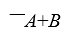 <strong>What is the vertical intercept of the line l in the following figure in terms of the constants A and B? </strong> A) B) C) D)