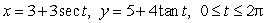 In the hyperbola given by the equations , the left vertex is at ( _____, _____ ).