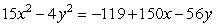 Rewrite the equation in the form or