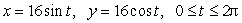 What is the direction of the circle parameterized by   ?