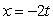 The line between (0,5) and (-1,9) can be parametrized by     ,     ,   