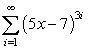 For what values of x does the sum converge?