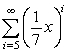 For what values of x does the sum converge?