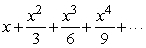 Is a geometric series?
