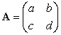 The inverse of a matrix , denoted by , is such that if , then . For a matrix , the inverse is given by , where . is undefined if D = 0. Let . Does ?