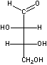 <strong>What is the classification of this monosaccharide?  </strong> A) aldotriose B) ketotriose C) aldotetrose D) ketotetrose <div style=padding-top: 35px> 