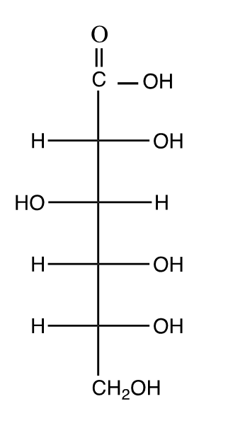 <strong>Which of the following is an aldonic acid?</strong> A)   B)   C)   D)   <div style=padding-top: 35px> 
