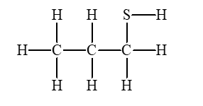 <strong>The short thiols tend to have a disagreeable odor. Which is a thiol?</strong> A) B) C) D) None of these choices.