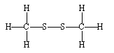 <strong>The oxidation of methanethiol by I<sub>2</sub> produces what product?</strong> A) B) C) D)