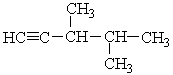 <strong>The correct IUPAC name for the molecule below is ___. </strong> A) 1-pentene B) 2,3-dimethyl-1-pentyne C) 2,3,3-trimethyl-1-butyne D) 2,3-dimethyl-1-heptene