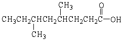 <strong>What is the IUPAC name of the molecule below? </strong> A) octanoic acid B) 6-ethyl-4-methylhexanoic acid C) 4,6-dimethyloctanoic acid D) 3,5-dimethyloctanoic acid