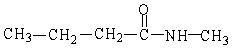 <strong>The IUPAC name of the molecule below is </strong> A) N-methylbutanamide B) methylbutyramide C) methylbutylamide D) N-methyl-1-butylamine