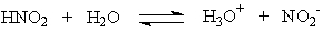 <strong>In the reaction: NO<sub>2</sub><sup>-</sup> is the</strong> A) conjugate base of H<sub>2</sub>O. B) conjugate base of HNO<sub>2</sub>. C) conjugate acid of HNO<sub>2</sub>. D) conjugate base of H<sub>3</sub>O<sup>+</sup>.