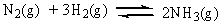 <strong>The equilibrium constant, K<sub>eq, </sub> for the ammonia synthesis below is found to be 6.0 x 10<sup>-2</sup> at 500 \degree C. Which of the following statements is true at equilibrium? </strong> A) Product concentration is greater than reactant concentration. B) Reactant concentration is greater than product concentration. C) Reactant concentration is the same as product concentration. D) Relative concentrations of reactants and products cannot be predicted.