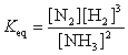 <strong>The equation: has the following equilibrium constant expression:</strong> A) B) C) D) <sup> </sup>