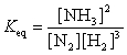 <strong>The equation: has the following equilibrium constant expression:</strong> A) B) C) D) <sup> </sup>