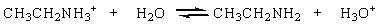<strong>The ethylammonium ion, CH<sub>3</sub>CH<sub>2</sub>NH<sub>3</sub><sup>+</sup> has a pK<sub>a</sub> of 10.81. It reacts with water to form ethylamine, CH<sub>3</sub>CH<sub>2</sub>NH<sub>2</sub> and H<sub>3</sub>O<sup>+</sup> as shown below. Which of the following statements is true at pH 7?</strong> A) ethylammonium ion predominates B) ethylamine predominates C) the concentration of ethylamine equals that of ethylammonium ion D) the pH is higher than pK<sub>a</sub> of the ethylammonium ion