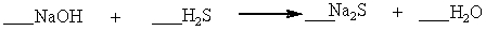 <strong>Which set of coefficients properly balance the equation below, going from reactants to products? </strong> A) 1,2,1,4 B) 2,1,1,2 C) 2,2,3,1 D) 1,2,2,1