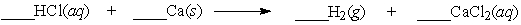 <strong>Balance the equation and list the coefficients in the balanced equation below, going from reactants to products. </strong> A) 2,1,1,1 B) 2,2,1,1 C) 1,1,2,1 D) 1,2,1,2