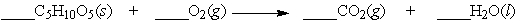 <strong>Pentose, C<sub>5</sub>H<sub>10</sub>O<sub>5</sub>, reacts with oxygen to produce carbon dioxide and water. What is the coefficient on O<sub>2</sub> when the equation below is properly balanced? </strong> A) 3 B) 5 C) 7 D) 15