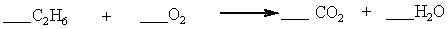 <strong>Which set of coefficients properly balance the equation below, going from reactants to products? </strong> A) 1,3,2,3 B) 1,7,4,3 C) 2,7,4,6 D) 2,3,2,3