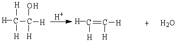 <strong>The reaction below is an example of a ___ reaction. </strong> A) dehydration B) hydrogenation C) hydrolysis D) combustion