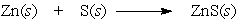 <strong>In the reaction below, _____. </strong> A) Zn and S are both oxidized B) Zn and S are both reduced C) Zn is reduced and S is oxidized D) Zn is oxidized and S is reduced