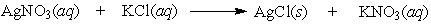 According to the following equation, what mass of silver nitrate would be required to react with 0.500 grams potassium chloride?
