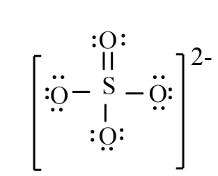 <strong>The correct line-bond structure for SO<sub>4</sub><sup>2-</sup> ion is</strong> A) B) C) D)