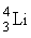 <strong>An isotope of lithium contains 3 protons and 4 neutrons. What is the correct notation for this lithium isotope?</strong> A) B) C) D)