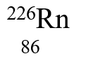 <strong>If radium, , were to emit an alpha particle, what would be the other product?</strong> A) B) C) D)